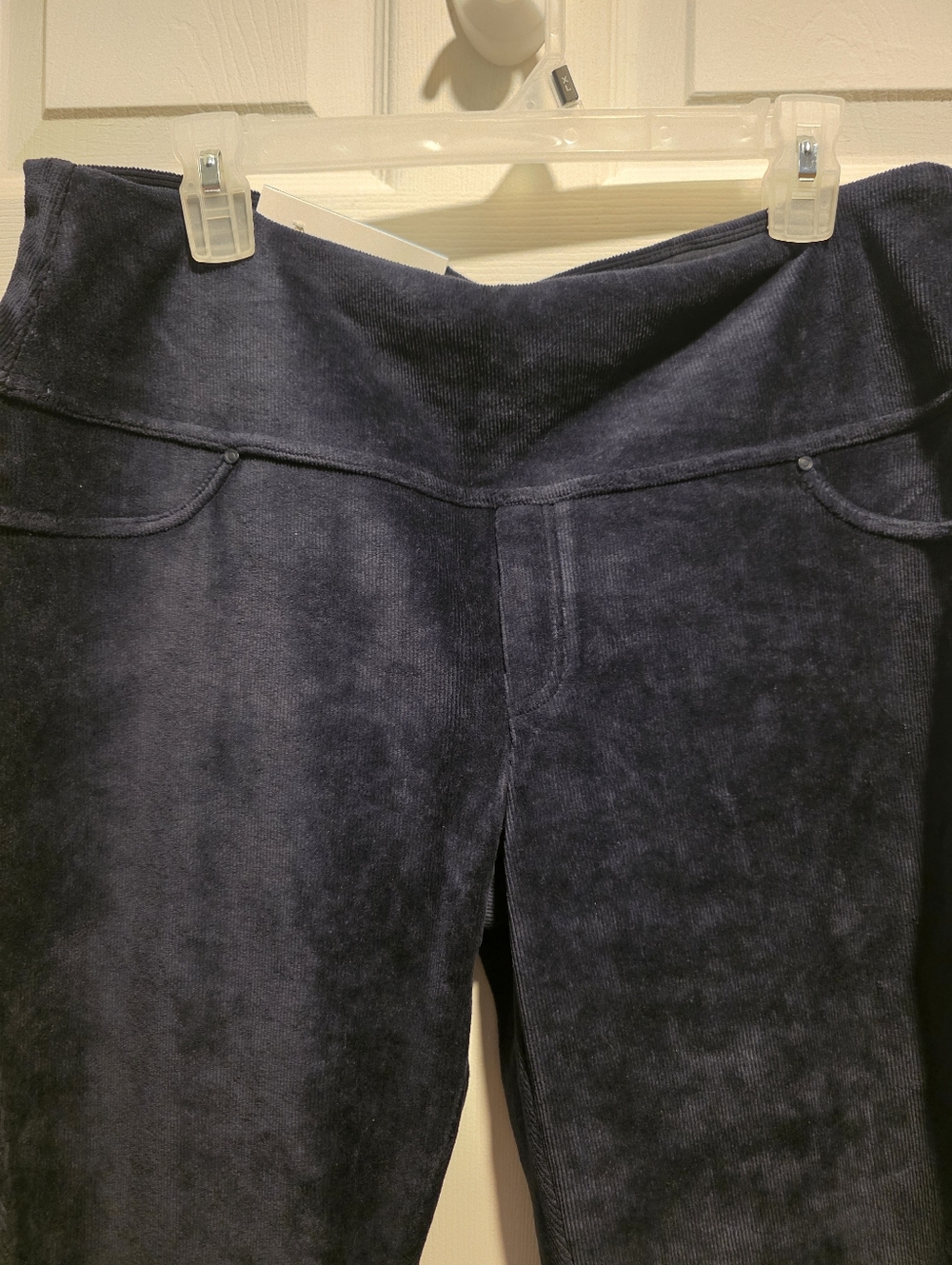 Corduroy Velvety Navy Stretch  Pants..NWT